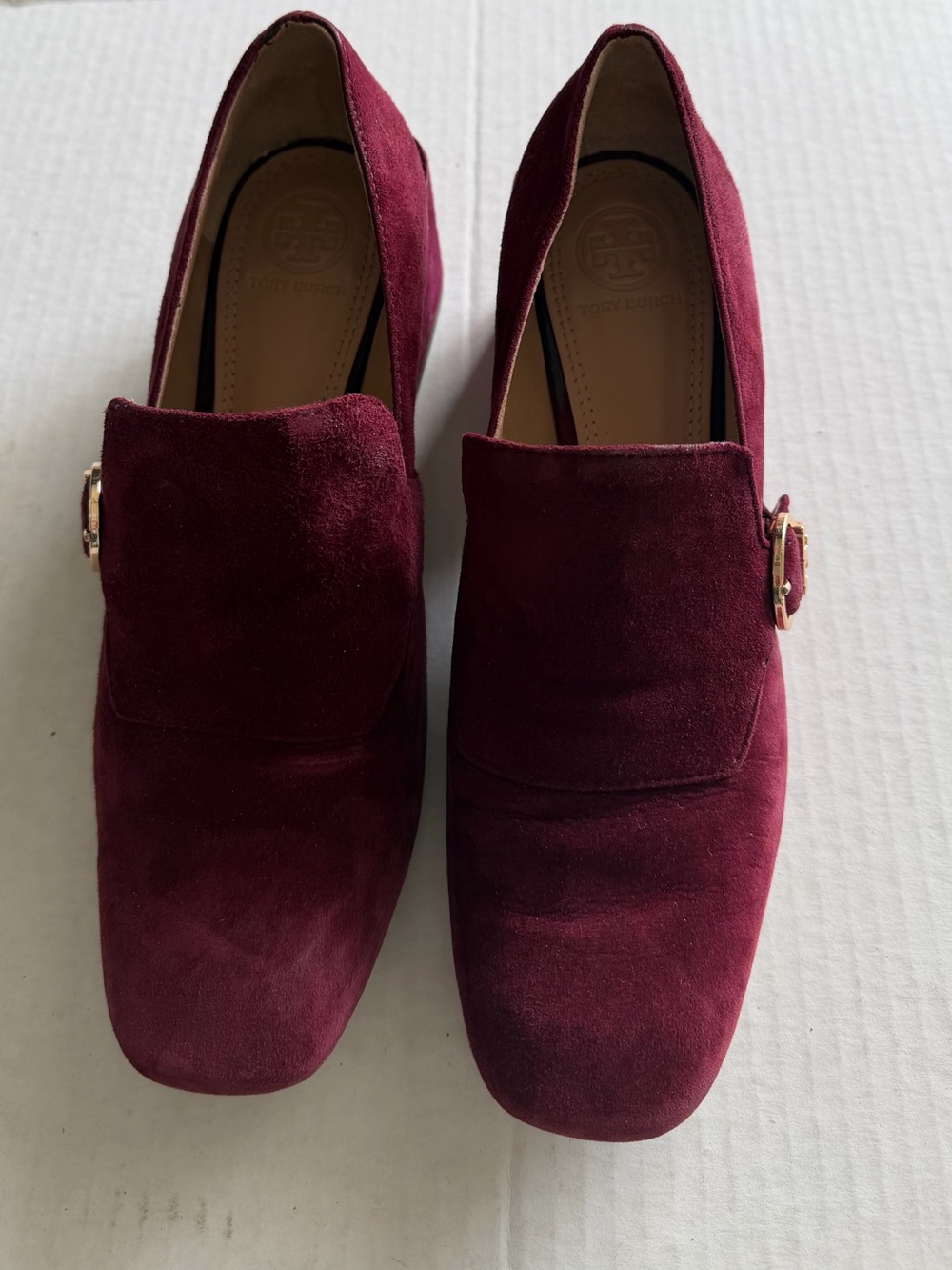 Tory Burch
Women's Suede Tess Block-Heel Loafers Size 7 1/2
